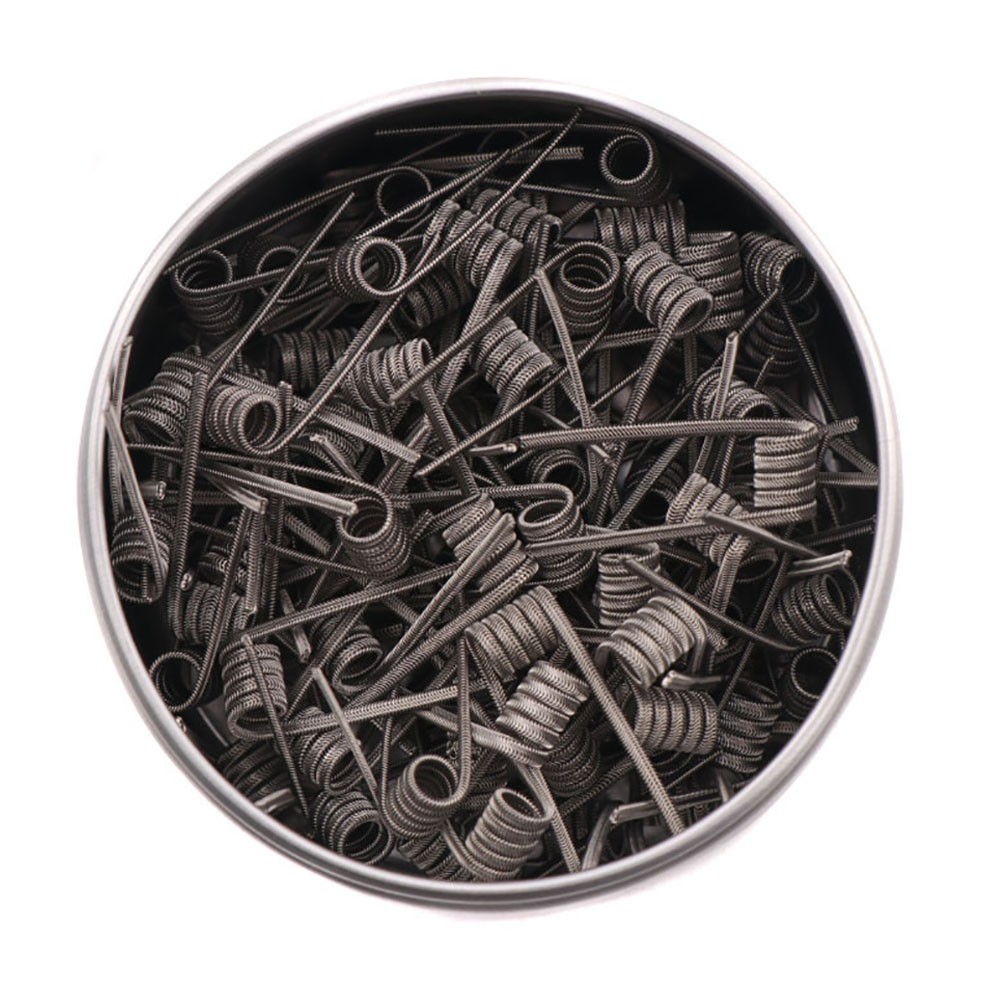 Clapton Wire Pre Built - NOWE XFKM 100 SZT./pudełko NI80/A1/SS316L Alien