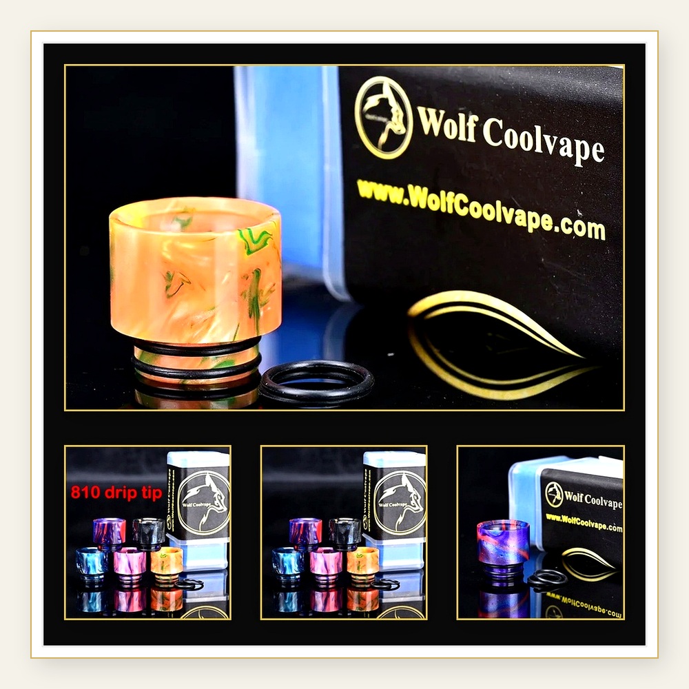 Drip Tip Resin - Wolfcoolvape 810 Drip Tips - Zestaw
