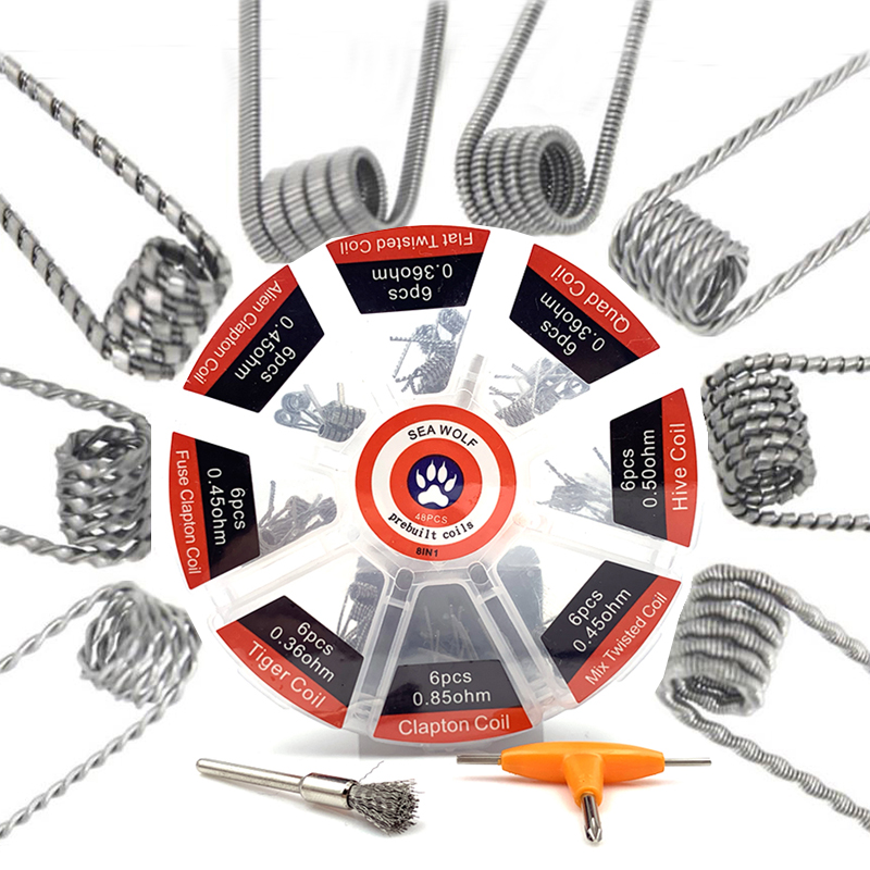Clapton Wire Pre Built - Gotowe Grzałki 8 Typów Alien Clapton