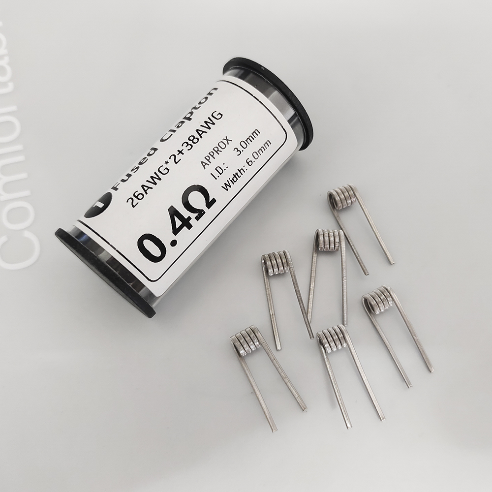 Coil Building Kit - 6 szt. Ni80 26x2+38AWG ID3.0 0.4ohm