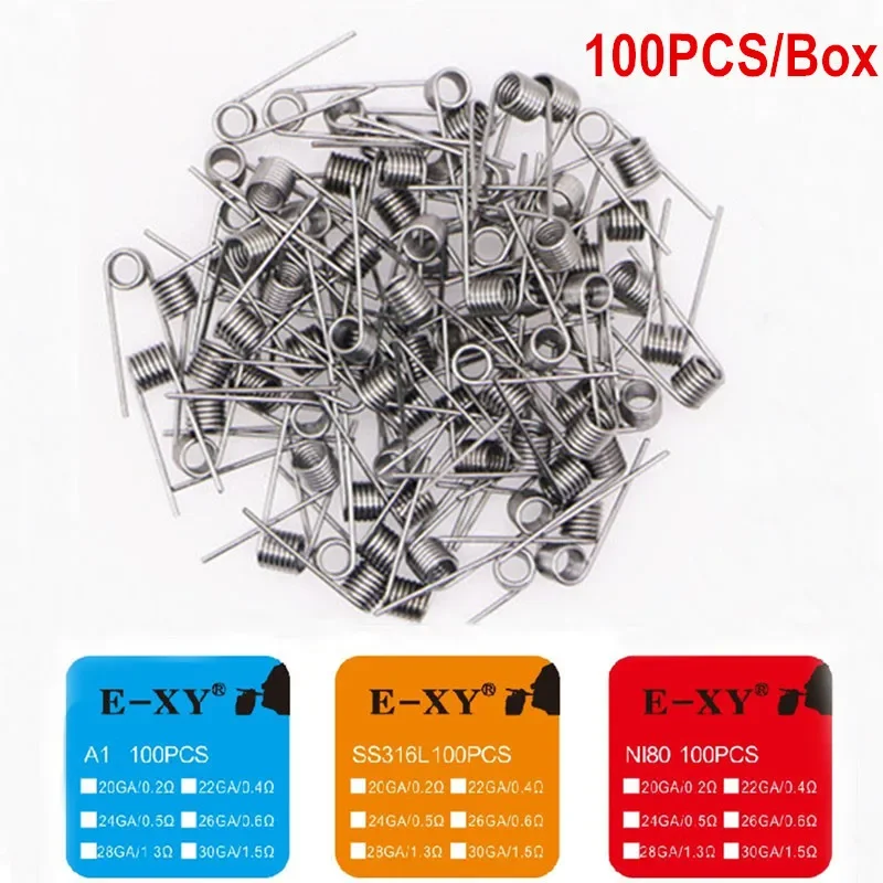 Coil Building Kit - 100 sztuk/pudło wstępnie zbudowany drut cewkowy