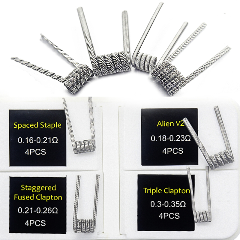 Clapton Wire Pre Built - 16 szt. NI80 Fused Clapton Prebuilt