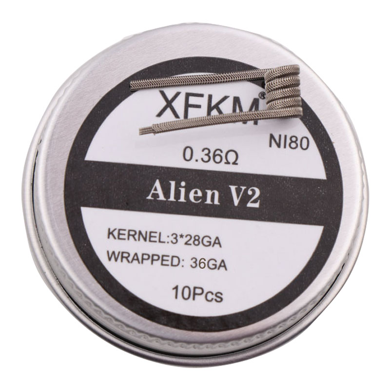 Clapton Wire Pre Built - NOWY XFKM NI80/A1/SS316L 10 sztuk/partia Wstępnie