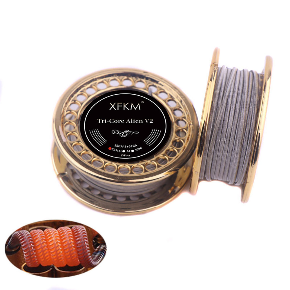 XFKM 5 m/rolka NI80/A1/SS316L  – Clapton Wire Pre Built recenzja i cena