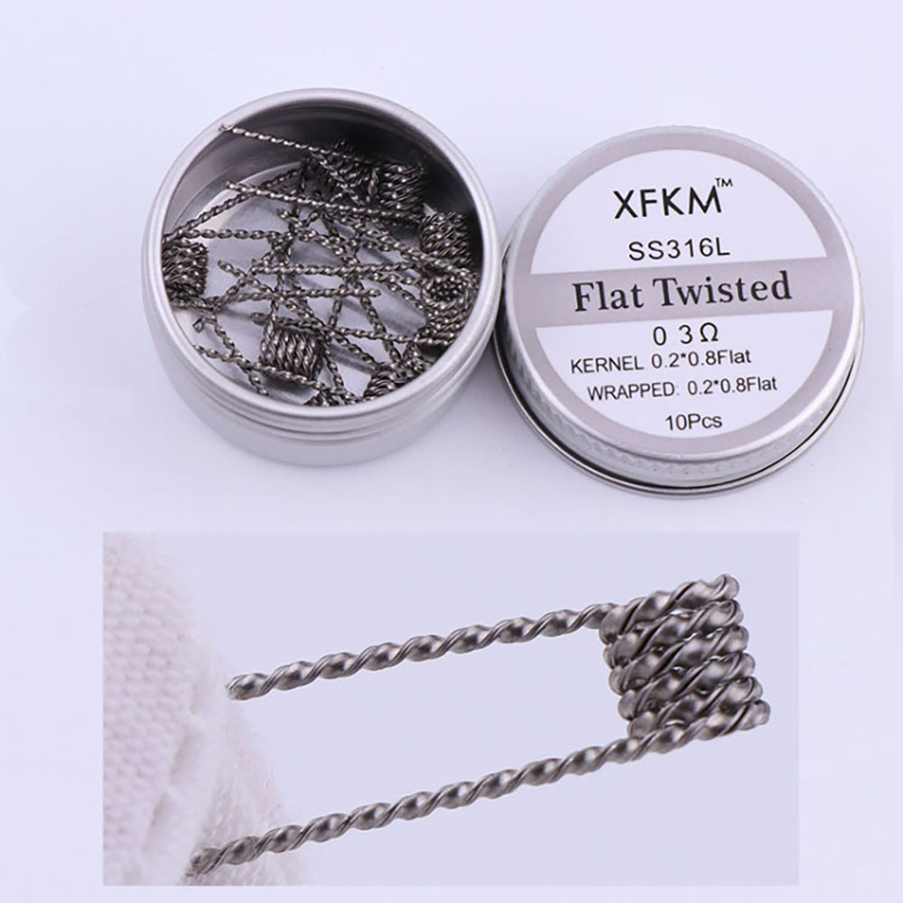 SS316L 10Pcs/Box wstępnie wbud – Clapton Wire Pre Built recenzja i cena