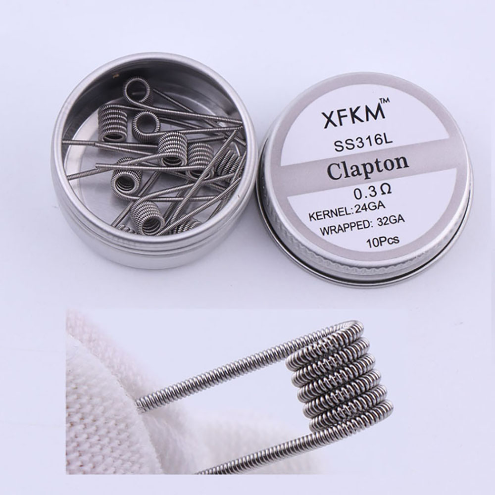 SS316L 10Pcs/Box wstępnie wbud – Clapton Wire Pre Built recenzja i cena