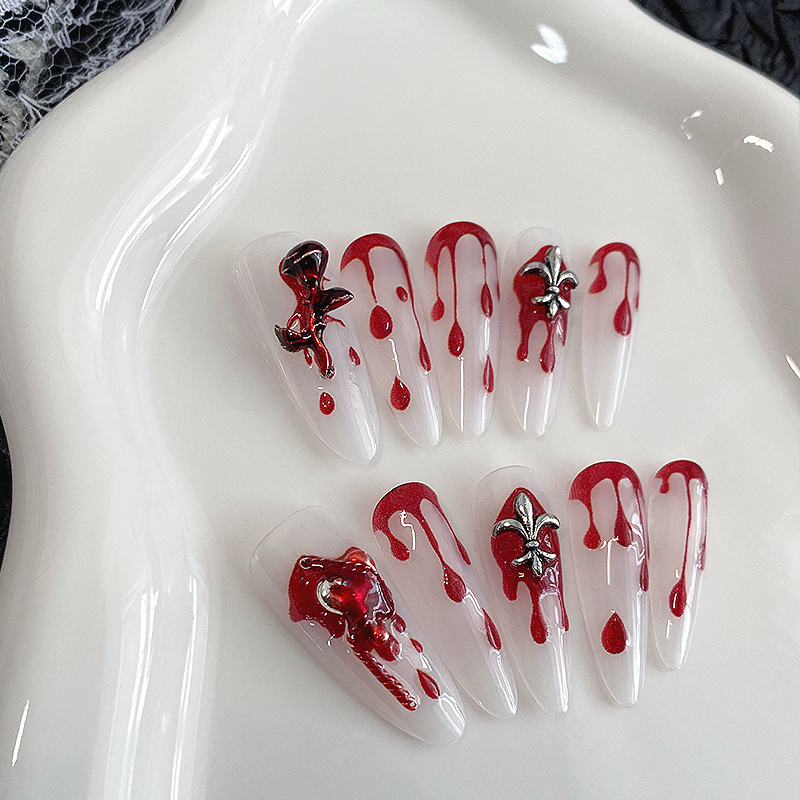 10 szt. długich paznokci typu  – Drip Tip Resin recenzja i cena