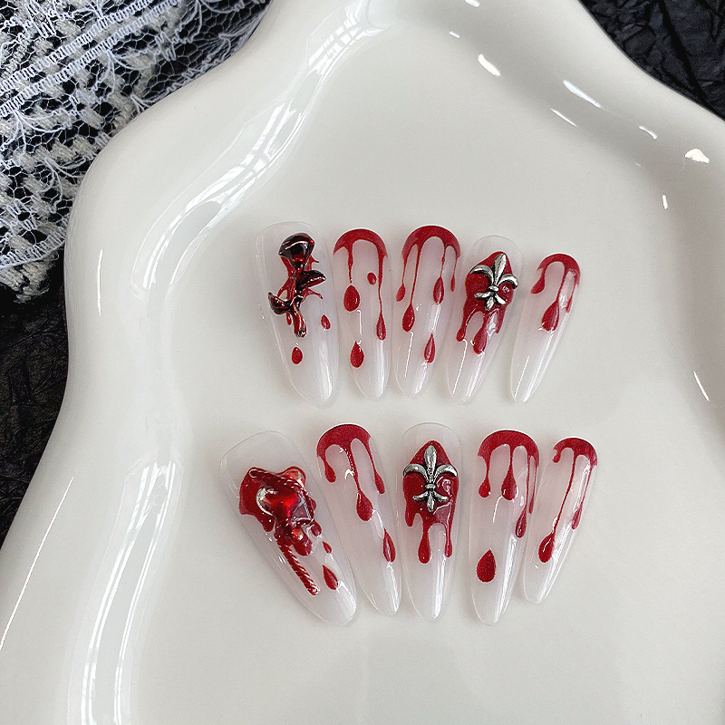 10 szt. długich paznokci typu  – Drip Tip Resin recenzja i cena