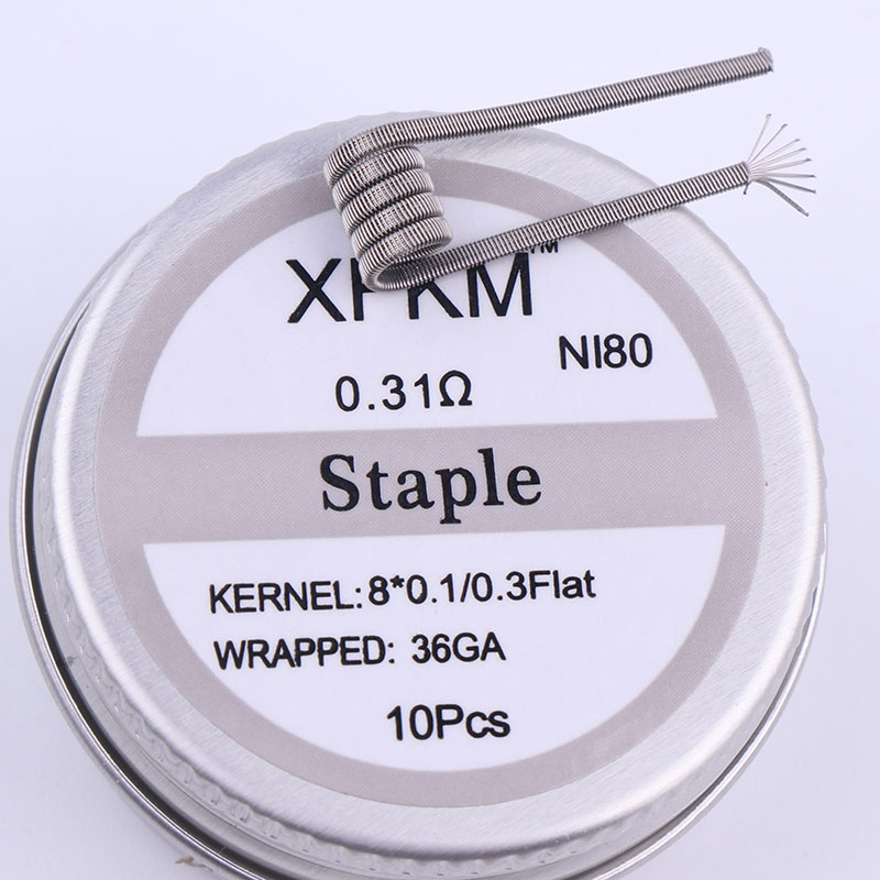Nowy XFKM 10 sztuk/pudło NI80  – Clapton Wire Pre Built recenzja i cena