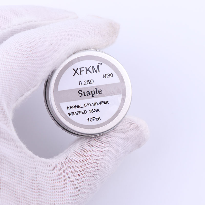 Nowy XFKM 10 sztuk/pudło NI80  – Clapton Wire Pre Built recenzja i cena